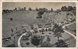 Bird's Eye VIew of Rainbow Cottages Belfast, ME Postcard Postcard Postcard