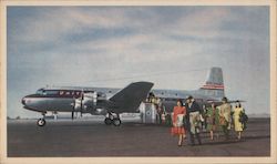 United Airlines DC-6 Mainliner Postcard