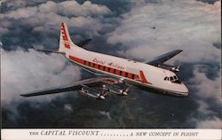 The Capital Viscount...A New Concept in Flight Postcard