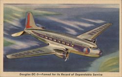 Douglas DC-3 Aircraft Postcard Postcard Postcard