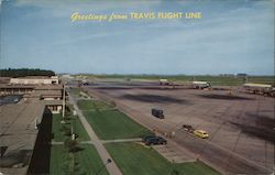 Greetings from Travis Flight Line Postcard