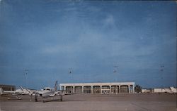 Meacham Field, Front View of Terminal Postcard