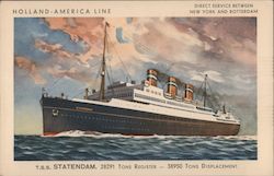 T.S.S. Statendam Postcard