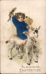 All Joy to You this Eastertide With Children Postcard Postcard Postcard