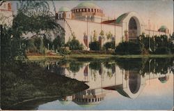 Western Facade, Palace of Education, Looking Across the Fine Arts Lagoon 1915 Panama-Pacific Exposition Postcard Postcard Postcard