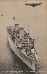 The Cunard White Star Superliner "Queen Elizabeth" Postcard