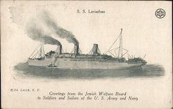 SS Leviathan Postcard