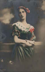 Portrait of Woman Postcard