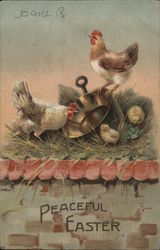 A Peaceful Easter With Chicks Postcard Postcard Postcard