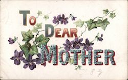 To Dear Mother Postcard