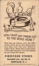 You Can't Let Them Go to the Dogs Now! Advertising Postcard Postcard Postcard