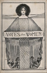 Vote For Woman Suffrage Oct. 10, 1911 California Proposition 4 Women's Suffrage B. M. Boye Postcard Postcard Postcard