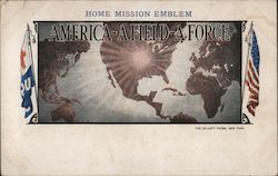 America-A Field-A Force: Home Mission Emblem Postcard