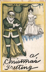 A Christmas Greeting Postcard