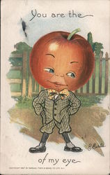 You are the "apple" of my eye E. Curtis Postcard Postcard Postcard