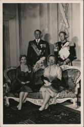 Portrait of Netherlands Royal Family Royalty Postcard Postcard Postcard