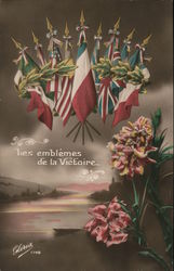 Les Emblemes de la Victoire Postcard