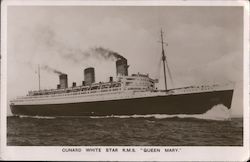 Gunard White Star RMS "Queen Mary" Postcard