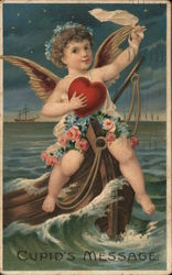 Cupid's Message Postcard