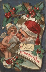 A Merry Christmas - Sweetheart Days Postcard