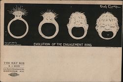 Evolution of the Engagement Ring Postcard Postcard Postcard