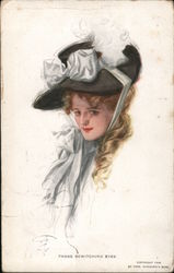 Drawing of Woman: Those Bewitching Eyes Postcard