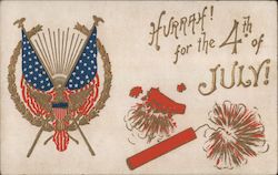 Hurrah! for the 4th of July! Postcard Postcard Postcard