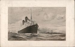 Cunard R.M.S. Carmania and Caronia Postcard