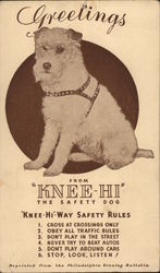 Greetings From "Knee-Hi" The Safety Dog Postcard