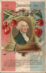 Washington 1732-1799 Presidents Postcard Postcard Postcard