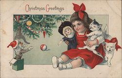 Christmas Greetings Postcard