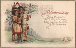 On Valentine's Day Postcard