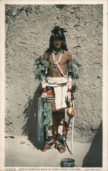 Santo Domingo Buck in Corn Dance Costume. Postcard Postcard Postcard