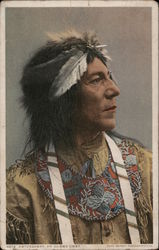 6878 Obtossaway, an Ojibwa Chief Native Americana Postcard Postcard Postcard