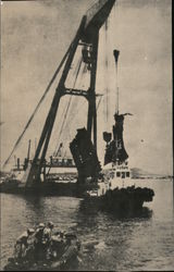 Salvage of the "Caribia" Postcard