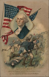 Washington - First in Peace, First in War, and First in the Hearts of His Countrymen Postcard