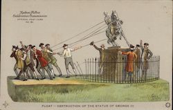 Destruction of the Statue of George III Postcard