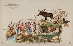 Float -- Season of Hunting -- Hudson-Fulton Official Post Card No. 10 Postcard