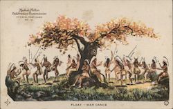 Float -- War Dance -- Hudson-Fulton Official Post Card No. 12 Postcard