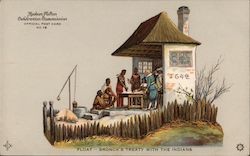 Float-Bronck's Treaty With the Indians Postcard