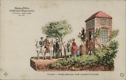 Float -- Publishing the Constitution -- Hudson-Fulton Official Post Card No. 32 Postcard