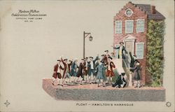 Float -- Hamilton's Harangue -- Hudson-Fulton Official Post Card No. 36 Postcard