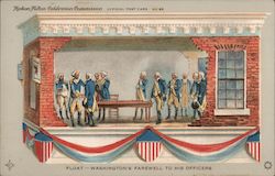 Float -- Washington's Farewell to His Officers Postcard