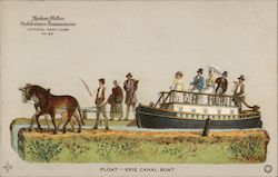 Float -- Erie Canal Boat Postcard