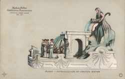 Float-Introduction of Croton Water Postcard