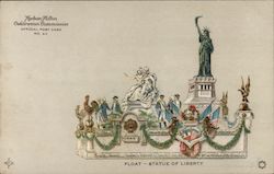 Float -- Statue of Liberty -- Hudson-Fulton Official Post Card No. 50 Postcard