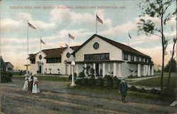 Puerto Rico and Mexico Building, Jamestown Exposition, 1907. Postcard