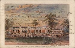 State's Exhibit Palace, Jamestown Exposition 1907 Postcard