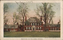 Westover on the James, Virginia Postcard