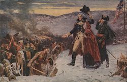 George and Martha Washington at Valley Forge Postcard